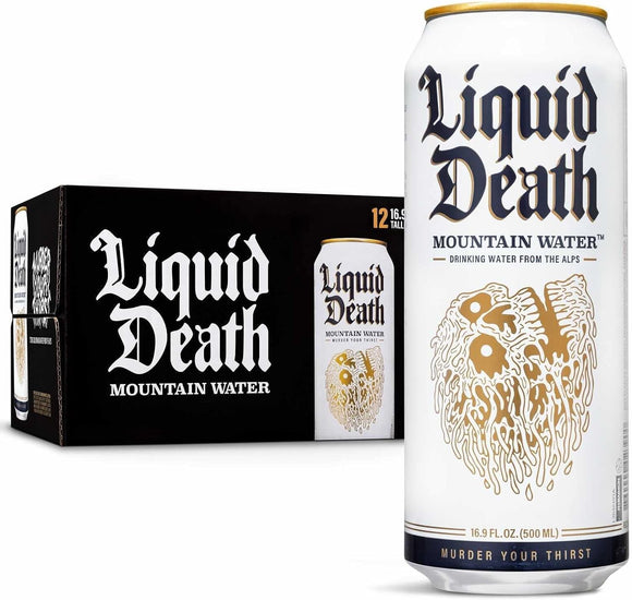 Liquid Death Premium Water 12 x 500 ml (choose from 4 flavours)