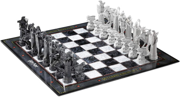  Harry Potter Wizard Chess Set with 18.5 inch marble and stone textured board
