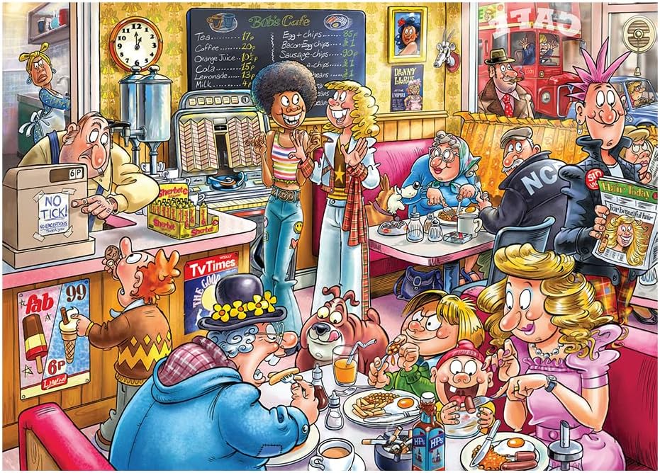 Wasgij Destiny 27, Café to Latte! 1000 Piece Jigsaw Puzzles for Adults - 0