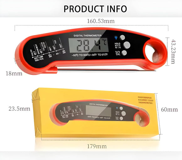  Nozzy water-resistant meat thermometer for cooking and grilling
