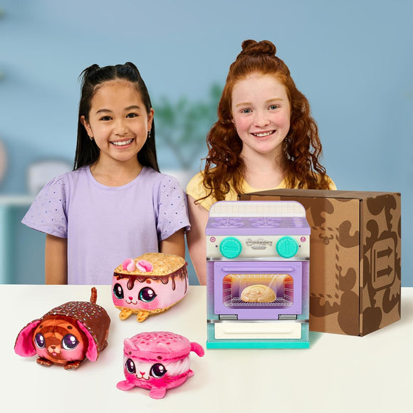 Cookeez Makery Lil Bakez playset with dough mix decoration sachets and moulding tools
