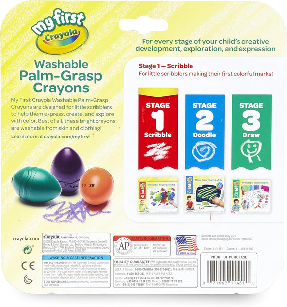 Crayola My First Palm-Grip Crayons