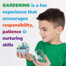Creativity for Kids Mini Garden Dinosaur Kit – Grow Your Own Chia Seed Garden in 3-5 Days with Colorful Sand, Stickers & Dinosaur Figurines – STEM Gardening Craft for Kids Ages 6+-6