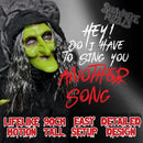 Animated Hunchback Witch with Black Cloak, 36" Spooky Moving Figure-5