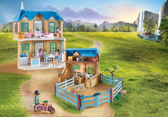 Playmobil 71351 Horses of Waterfall - Waterfall Ranch, Magical Waterfall for Horse Lovers Ages 5+