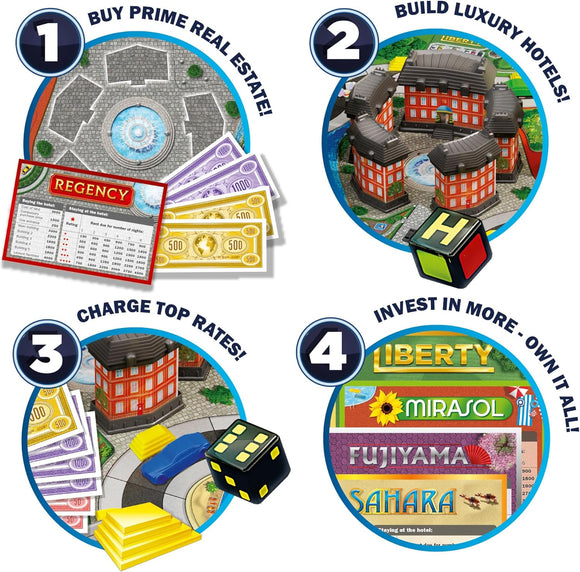 HOTEL The  Classic Five Star Faimily Game IDEAL 2-4 Players 8+