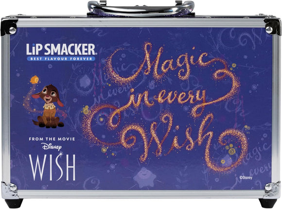 Disney Wish Makeup Traincase for Kids, 50+ Pieces Face Lips Nails Beauty Case