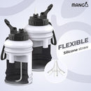 MANGO 2.2L Water Bottle With Straw and Time Markings - BPA Free Xl Jug-10