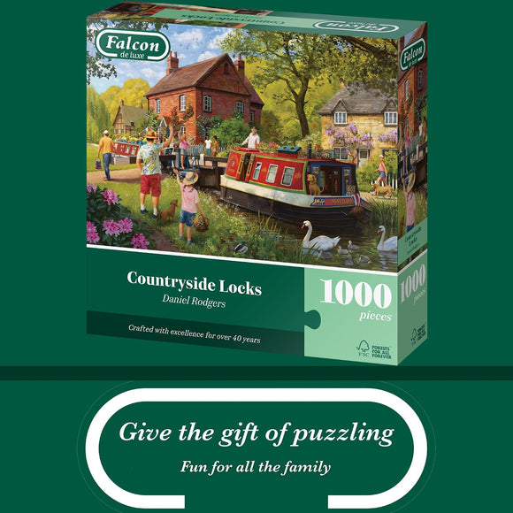  Daniel Rodgers Countryside Locks canal scene jigsaw puzzle
