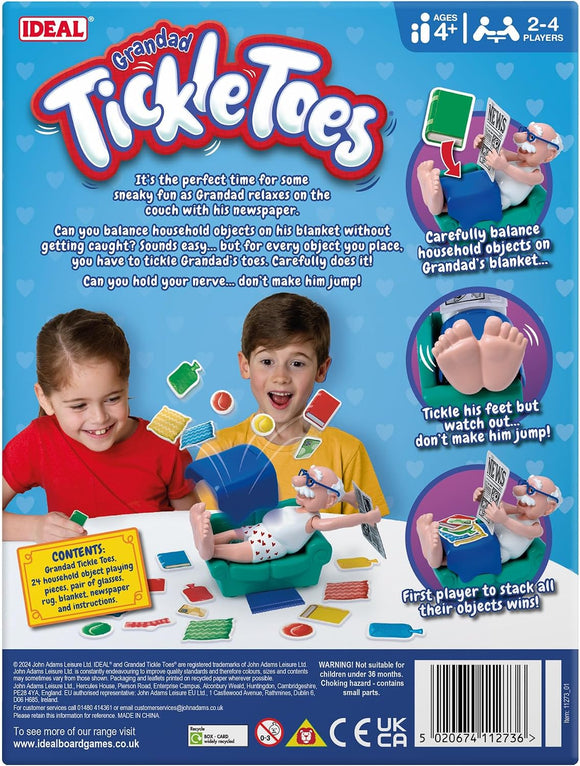  Grandad Tickle Toes screen free rainy day activity for kids
