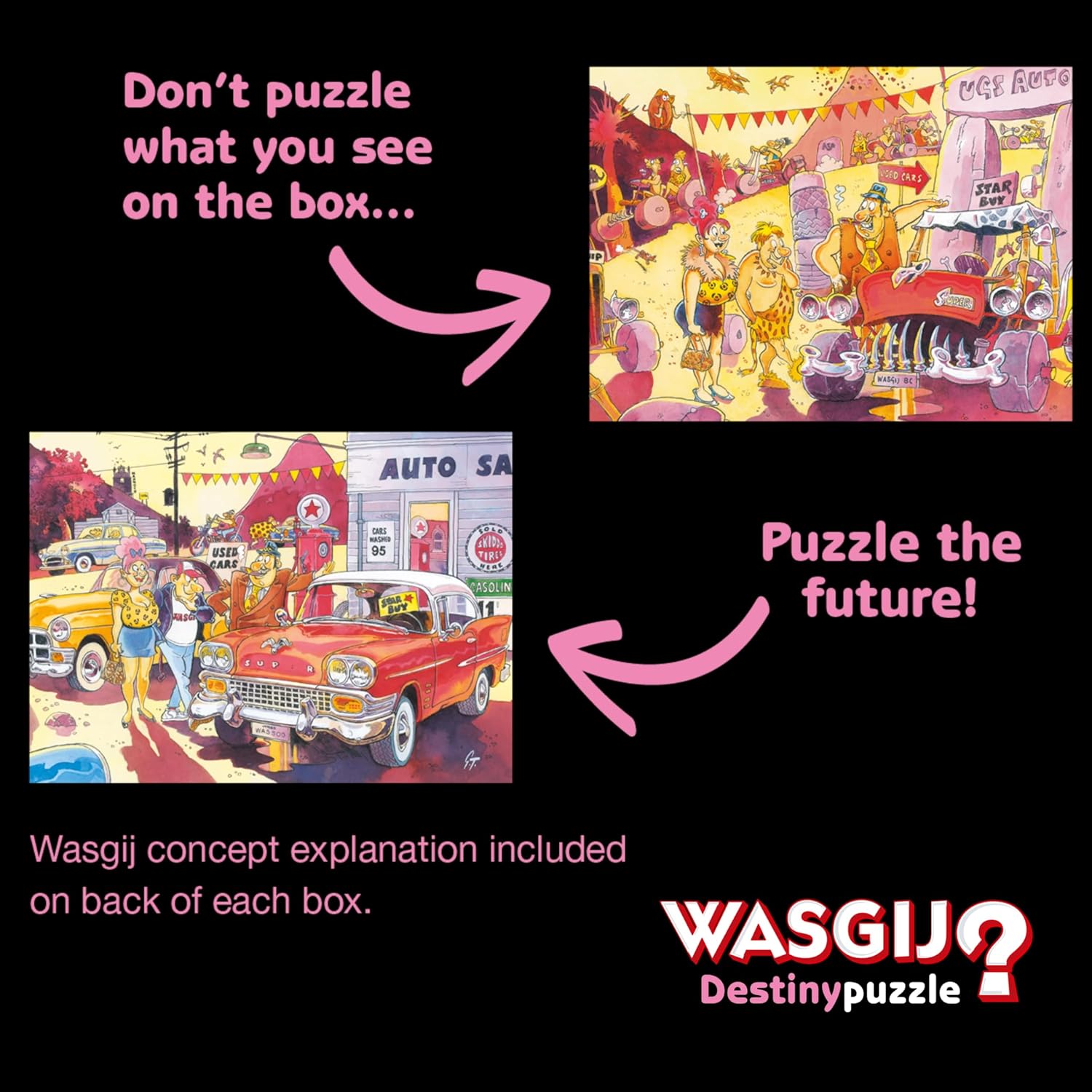 Wasgij Destiny 27, Café to Latte! 1000 Piece Jigsaw Puzzles for Adults
