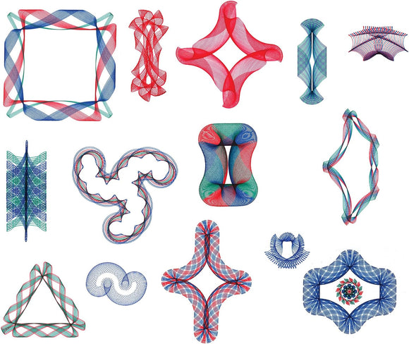  Spirograph arts and crafts set with drawing paper and design pads
