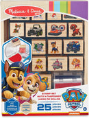  PAW Patrol wooden stamps activity set stored in wooden tray
