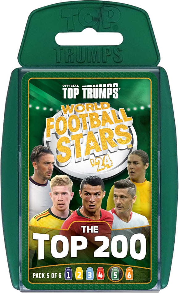 Top Trumps World Football Stars Top 200 Card Games Packs 1- 5