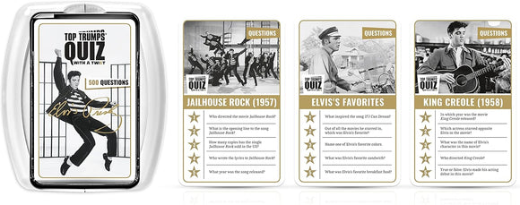 Top Trumps Elvis Presley Quiz Trivia Game, 500 questions