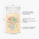 Christmas Cookie scented candle in glass jar with hand-illustrated design