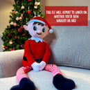 Elves Behavin Badly - Supersized Large Red Elf Plush Toy-6