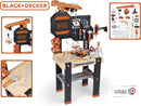 Smoby Black and Decker Kids Builder Workbench Pretend Play Toy Workbench with Tools-5