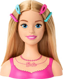 Barbie Doll Styling Head, Blond Hair with 20 Colorful Accessories, Doll Head for Hair Styling-4
