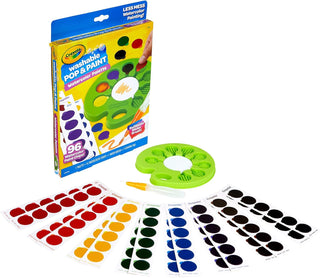 Crayola Watercolor Paint Set, Pop & Paint Palette, Washable Kids Paints