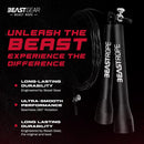 Beast Gear Skipping Rope, Steel Speed Fitness Jump Ropes-9