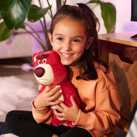  Disney Toy Story Lotso soft cuddly plush toy with magenta fur
