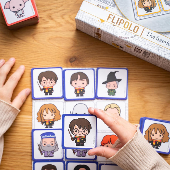 Ideal | Harry Potter Flipolo game: The Frantic Flip Matching Game | Family Game