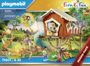 PLAYMOBIL Family Fun 71001 Adventure Treehouse with Slide, LED Campfire Toy-6