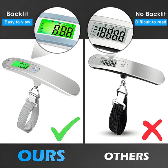 Luggage Weight Scale Portable LCD Display Electronic Scale 1G to 50KG