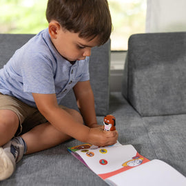 Melissa & Doug Sticker Wow!™ Dog Bundle 24-Page Activity Pad and Sticker Stamper - 0