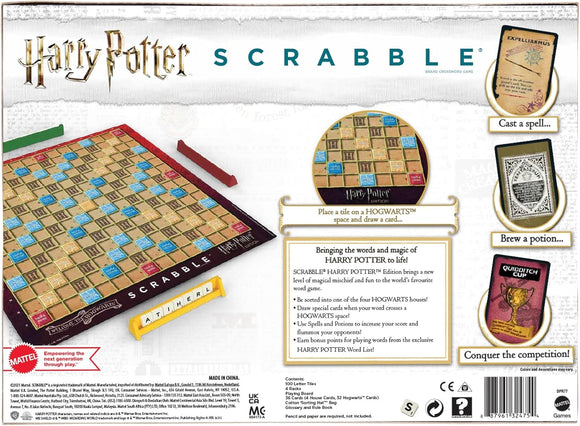 Scrabble Harry Potter Board Game, Crossword Strategy Game DAMAGED BOX