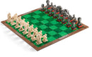 The Noble Collection Minecraft Chess Set with 3D pixel grass board
