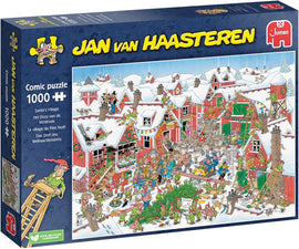 Jan Van Haasteren Santa's Village - 1000 Piece Adult Comic Christmas Jigsaw Puzzle