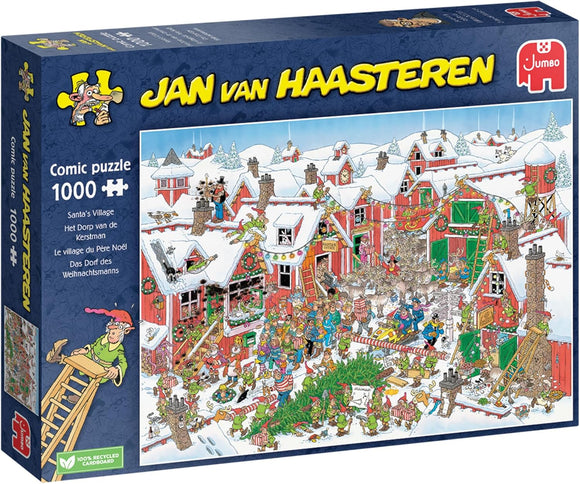 Jan Van Haasteren Santa's Village - 1000 Piece Adult Comic Christmas Jigsaw Puzzle