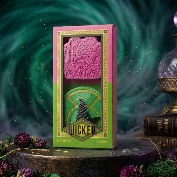 Wicked Duo Bath Melts Gift Set – 2 x 100g Bath Melts Inspired by Glinda’s Crown & Elphaba’s Hat
