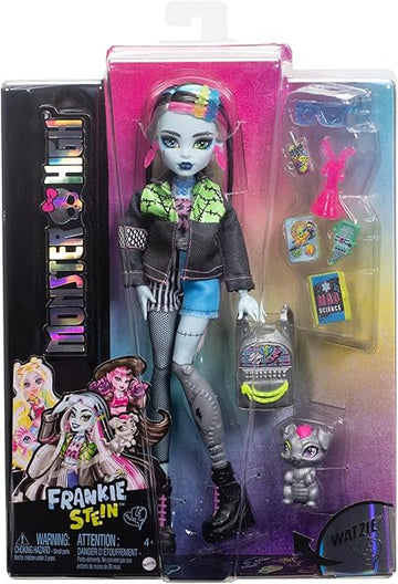 Monster High Frankie Stein Doll with Watzie