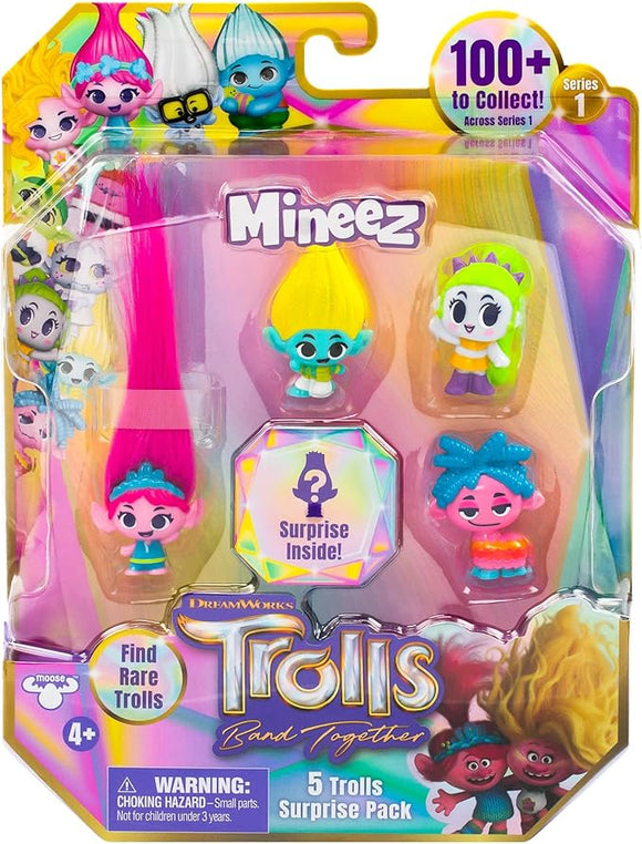 DREAMWORKS TROLLS Band Together Mineez 5 Trolls Surprise Pack - Styles May Vary