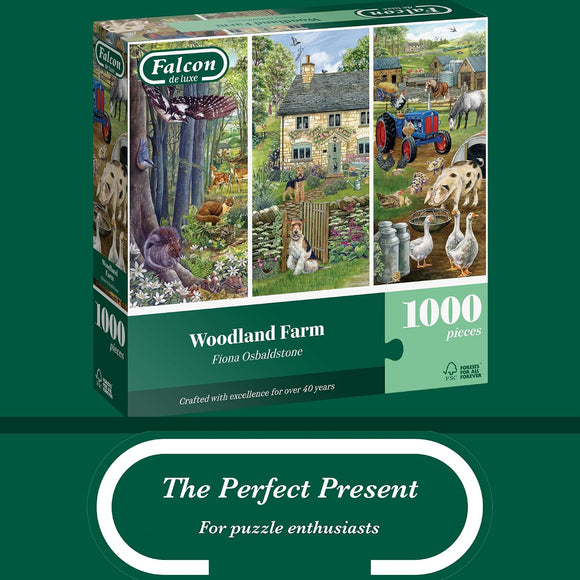  Falcon countryside animal jigsaw puzzle made from recycled cardboard
