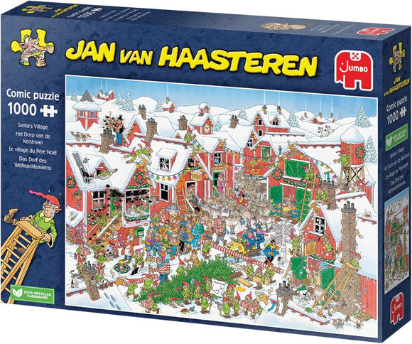 Jan Van Haasteren Santa's Village - 1000 Piece Adult Comic Christmas Jigsaw Puzzle