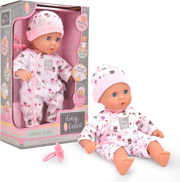 Tiny Tears Doll 12" (30cm) Soft bodied First Doll Teeny Baby - Ages 10m+