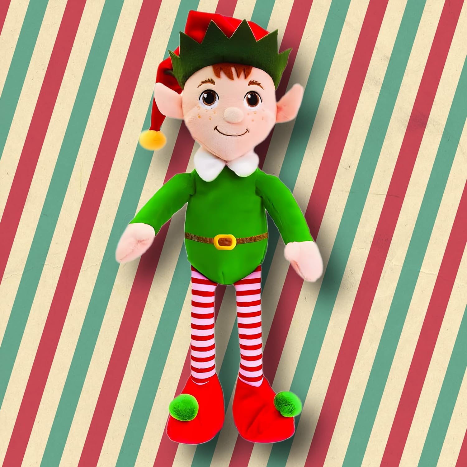 Keel Toys Dangly Green ELF 40cm Soft Toy