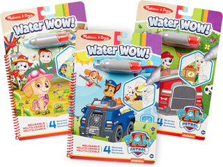 Melissa & Doug Pack of 3 Water WOW PAW Patrol, Water Reveal Travel Book,  Activity Pad