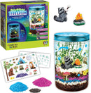 Creativity for Kids Grow ‘N Glow Terrarium Kit – DIY Miniature Garden with Glow-in-The-Dark Stickers, Figurines & Chia Seeds – Grow in 3-4 Days, STEM Gardening Craft for Kids Ages 6+-1