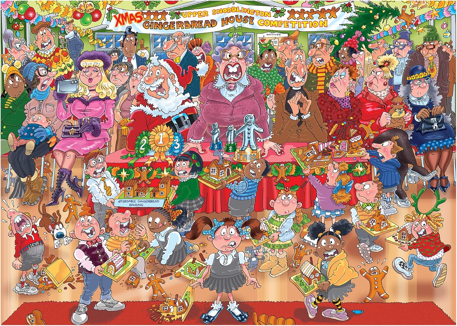 Wasgij Christmas 18 Gingerbread Showstopper Jigsaw Puzzle (2 x 1000 Pieces)