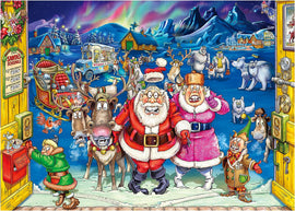 Elf Inspection Christmas Jigsaw Puzzles 1000 Pieces Jumbo Wasgij  17 BOX DAMAGED - 0