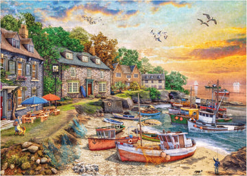 Jumbo, Falcon de luxe - Harbour Cottage, Jigsaw Puzzles for Adults, 1000 piece - 0