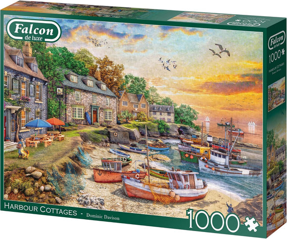 Jumbo, Falcon de luxe - Harbour Cottage, Jigsaw Puzzles for Adults, 1000 piece