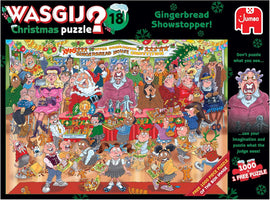 Wasgij Christmas 18 Gingerbread Showstopper Jigsaw Puzzle (2 x 1000 Pieces) - 0