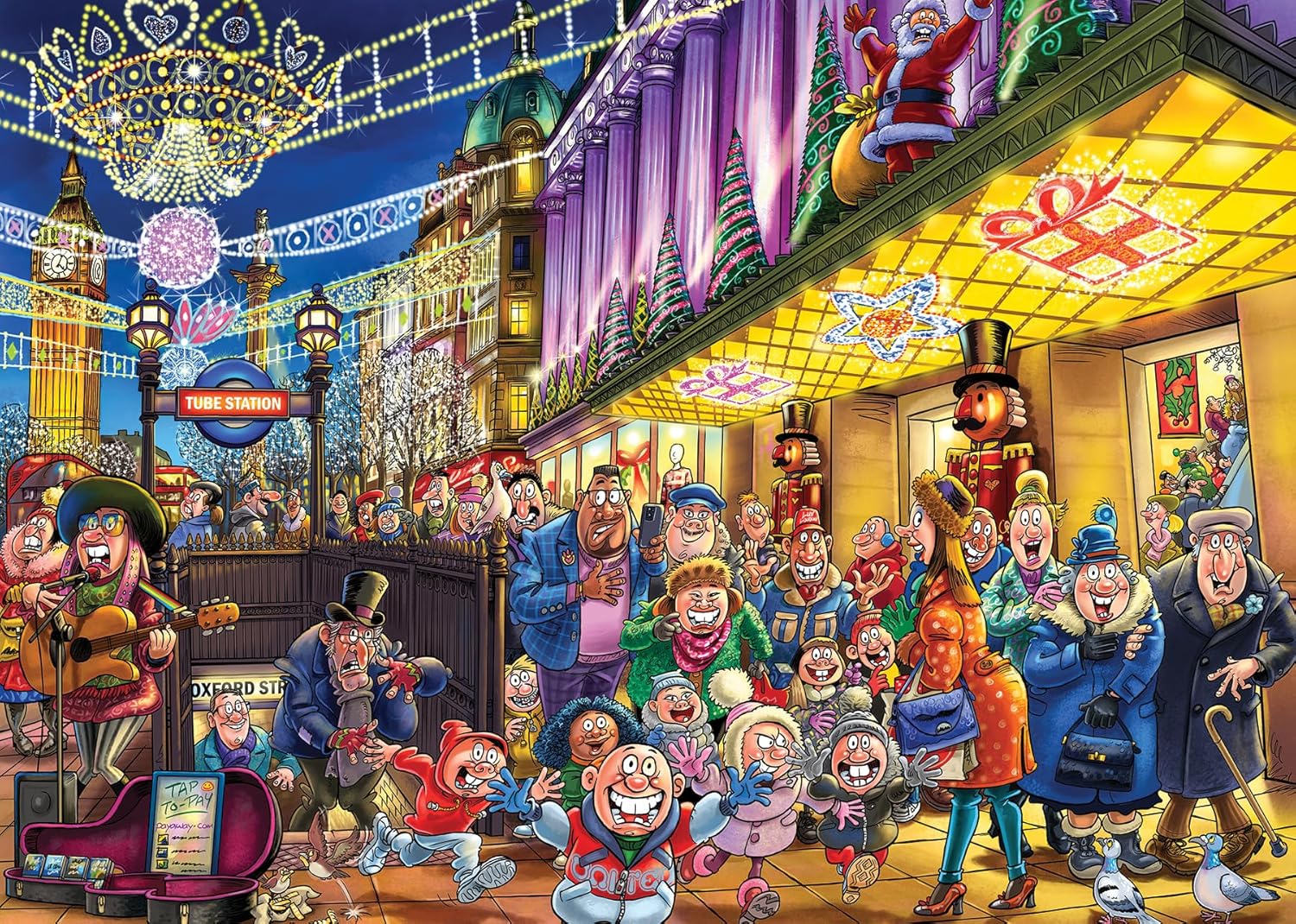 Wasgij Christmas 20 Jigsaw Puzzle 2 x 1000 Pieces The Spirits of Christmas 2025 - 0