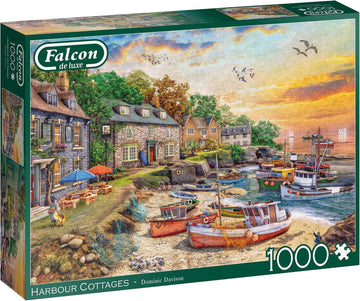 Jumbo, Falcon de luxe - Harbour Cottage, Jigsaw Puzzles for Adults, 1000 piece